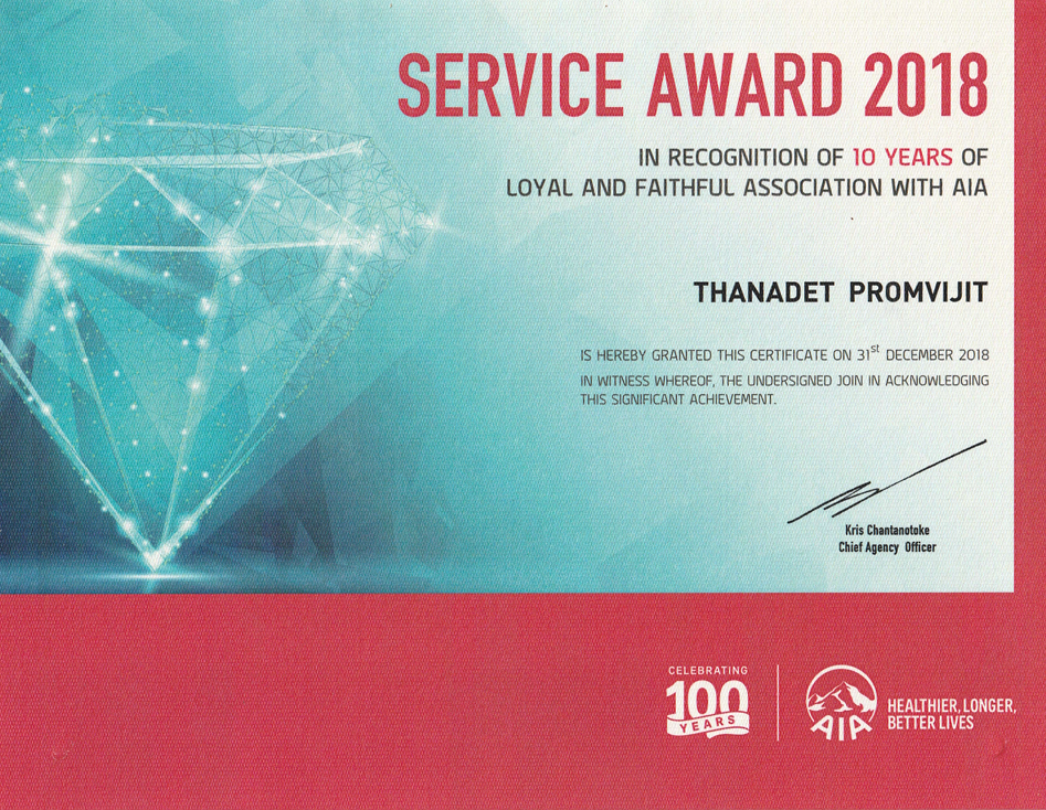 เกียรติบัตรและรางวัล